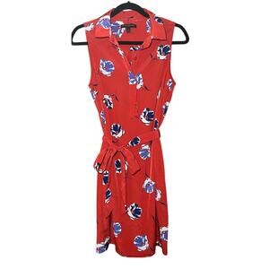 Banana Republic - Red Floral Short Dress - comes with pockets!